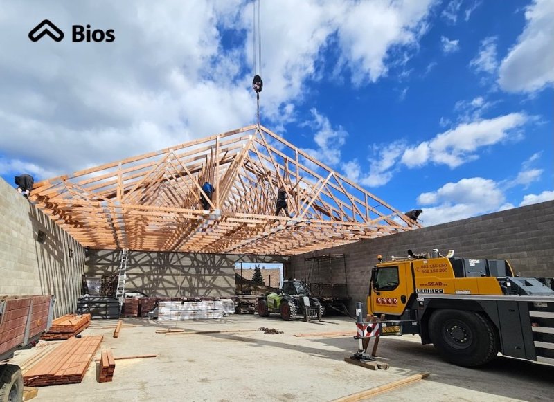 Hala Rovné - montáž